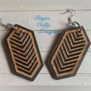 Dark brown geometric